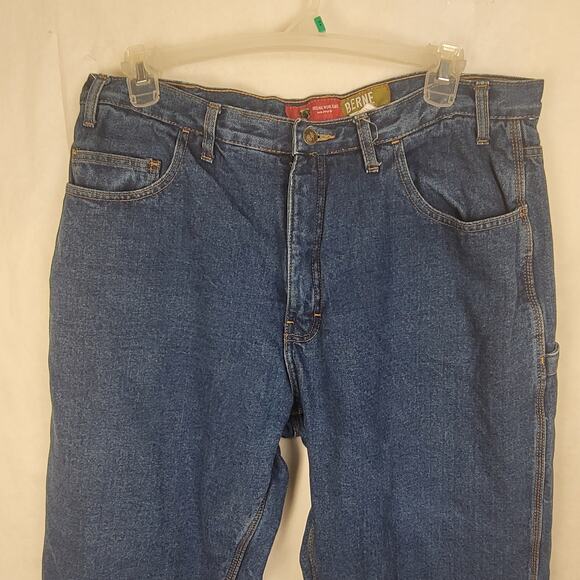 Berne Original Work Jeans fully flannel lined size 38x32 Workwear Warm Outdoors - Picture 4 of 9